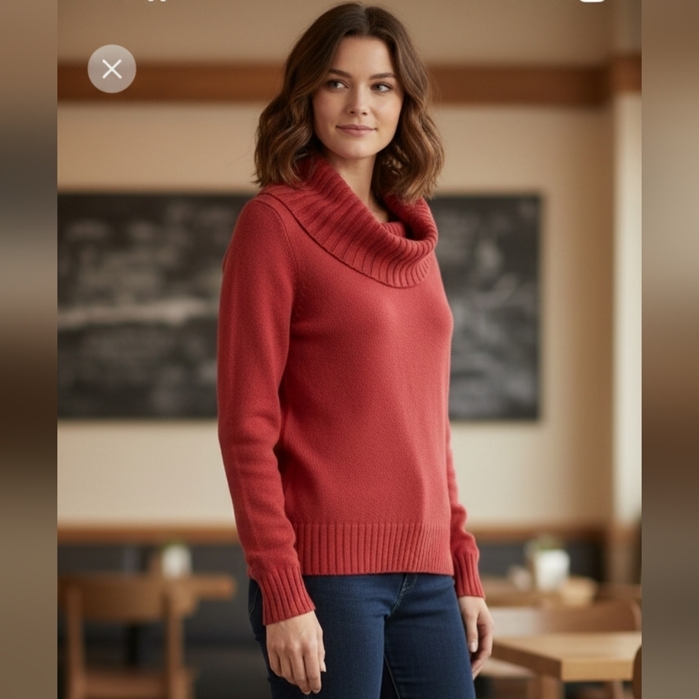 Jeanne Pierre medium cowl neck sweater